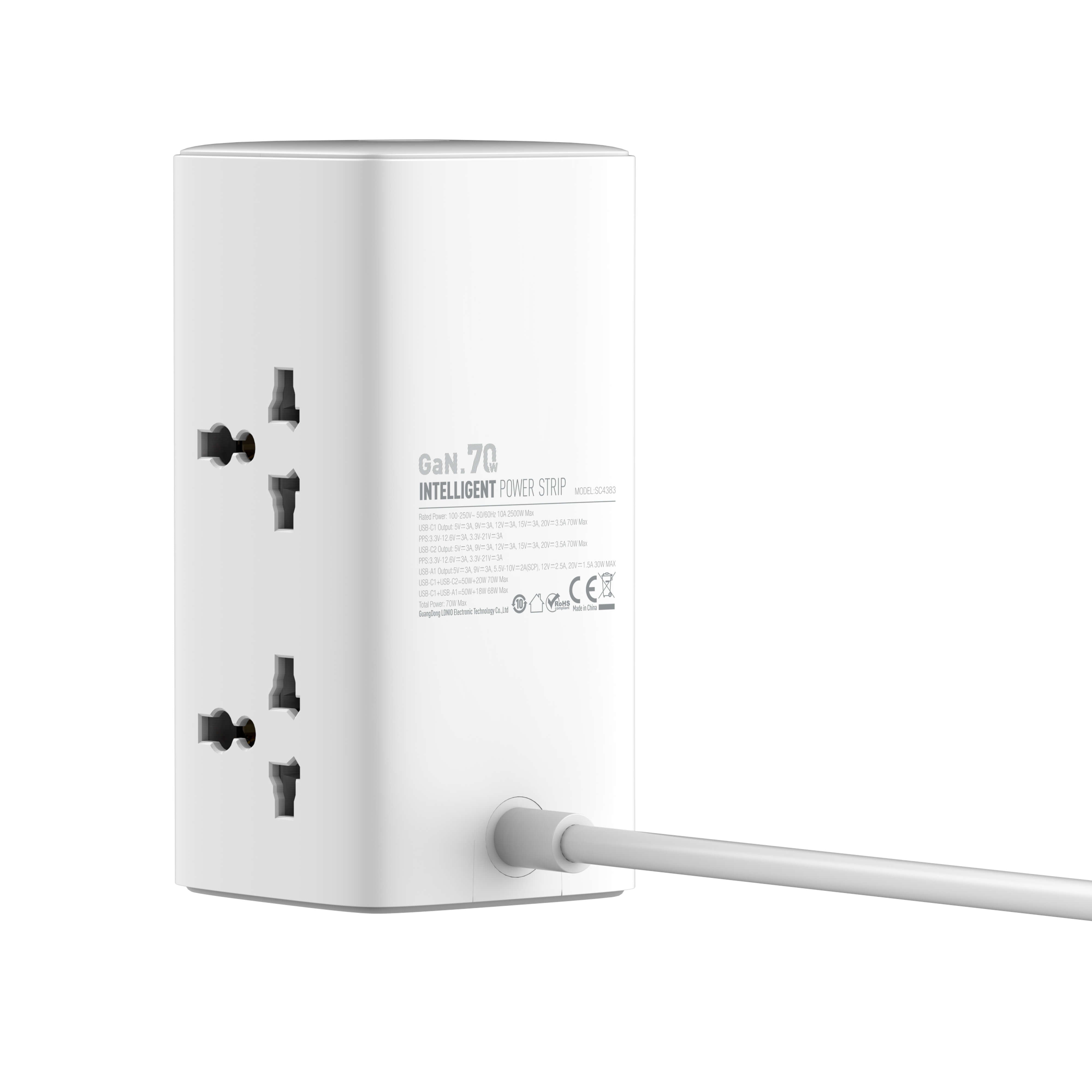 LDNIO70W Multifunctional Universal Desktop Power Adapter SC4383