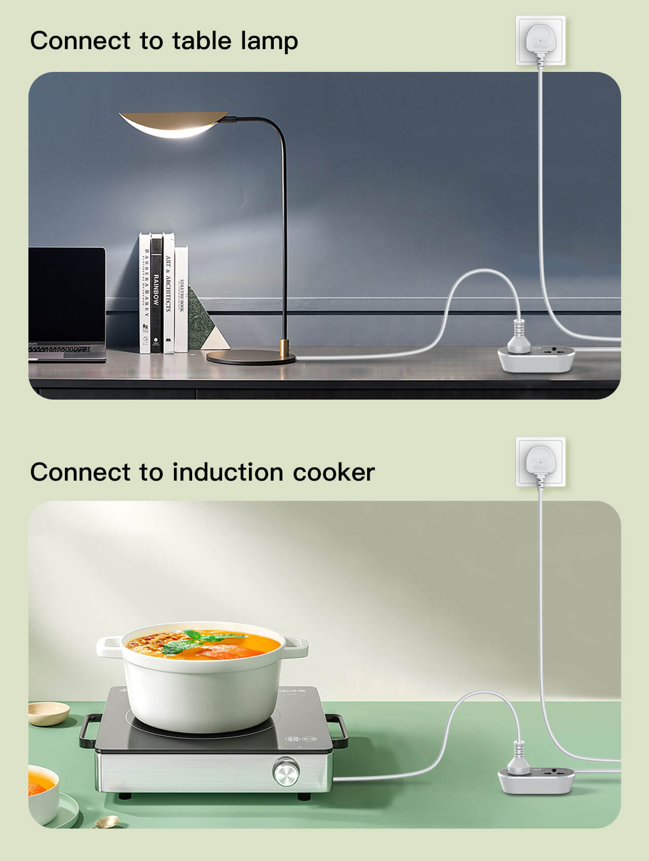 LDNIO 2 AC Outlet Universal Extension Power Socket SC2018