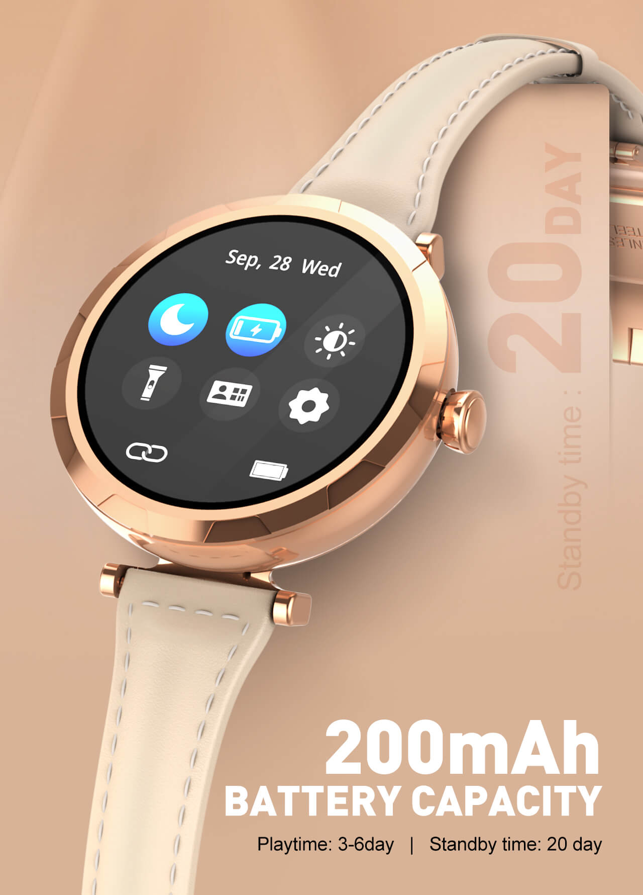 LDNIO SW02 Compact and Round SmartWatch