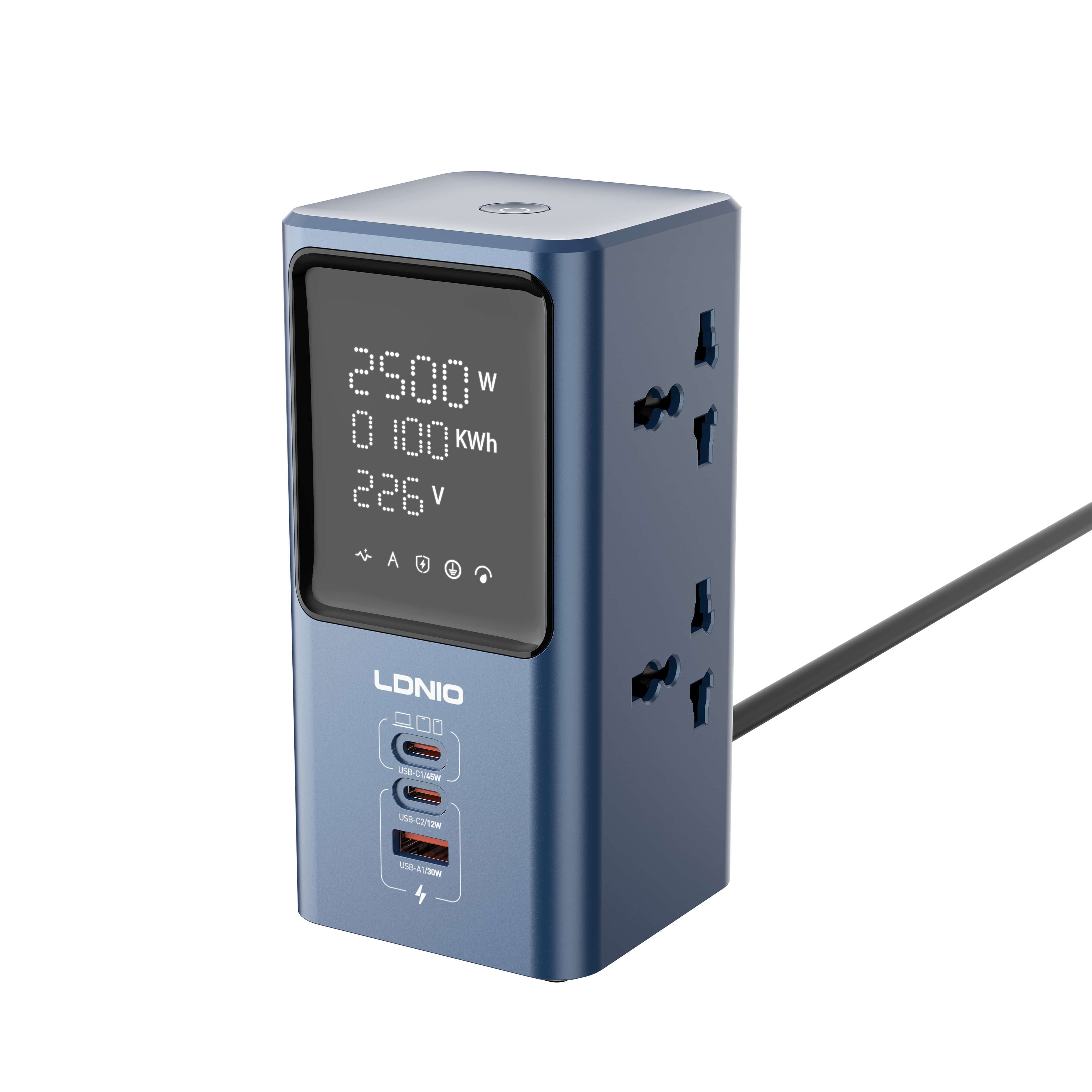 LDNIO 45W Universal Power strip desktop LED power Adapter SC2