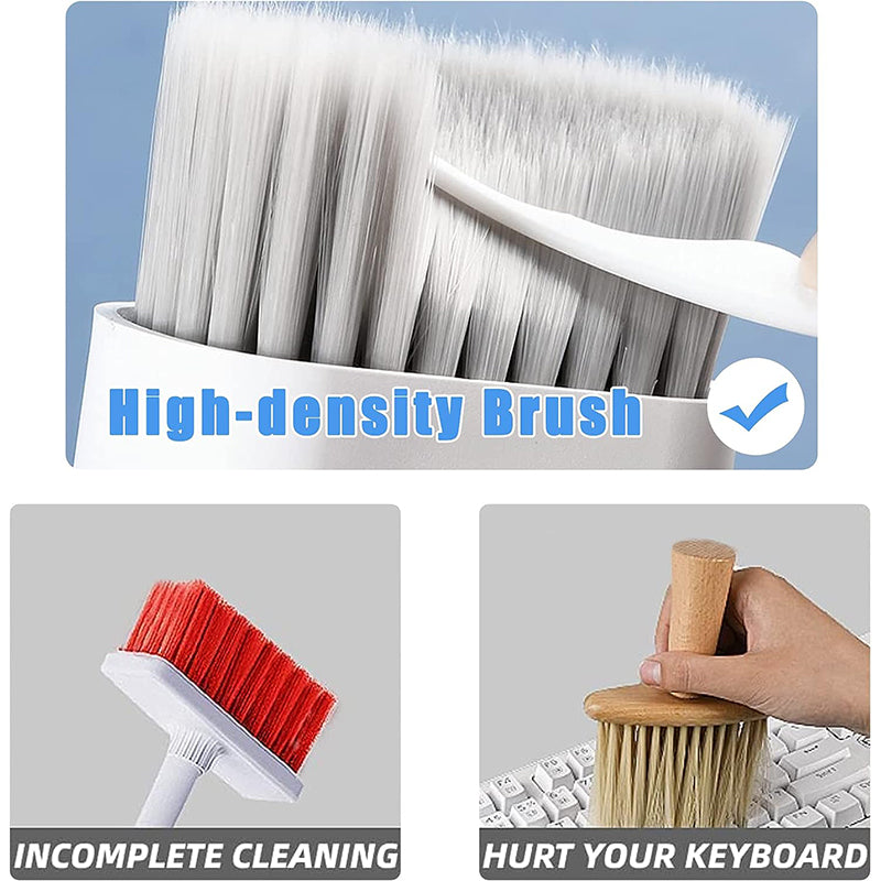 7-in-1 Cleaning Kit Keyboard Cleaning Brush Bluetooth Headphone Charging Case Dusting Brush Cleaning Set