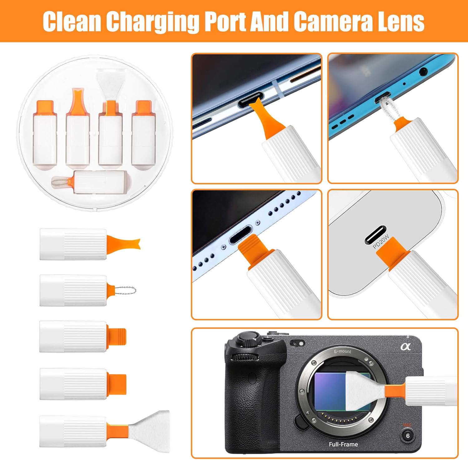 25 in 1 Mobile Phone Cleaning Brush Kit Computer Keyboard Cleaning