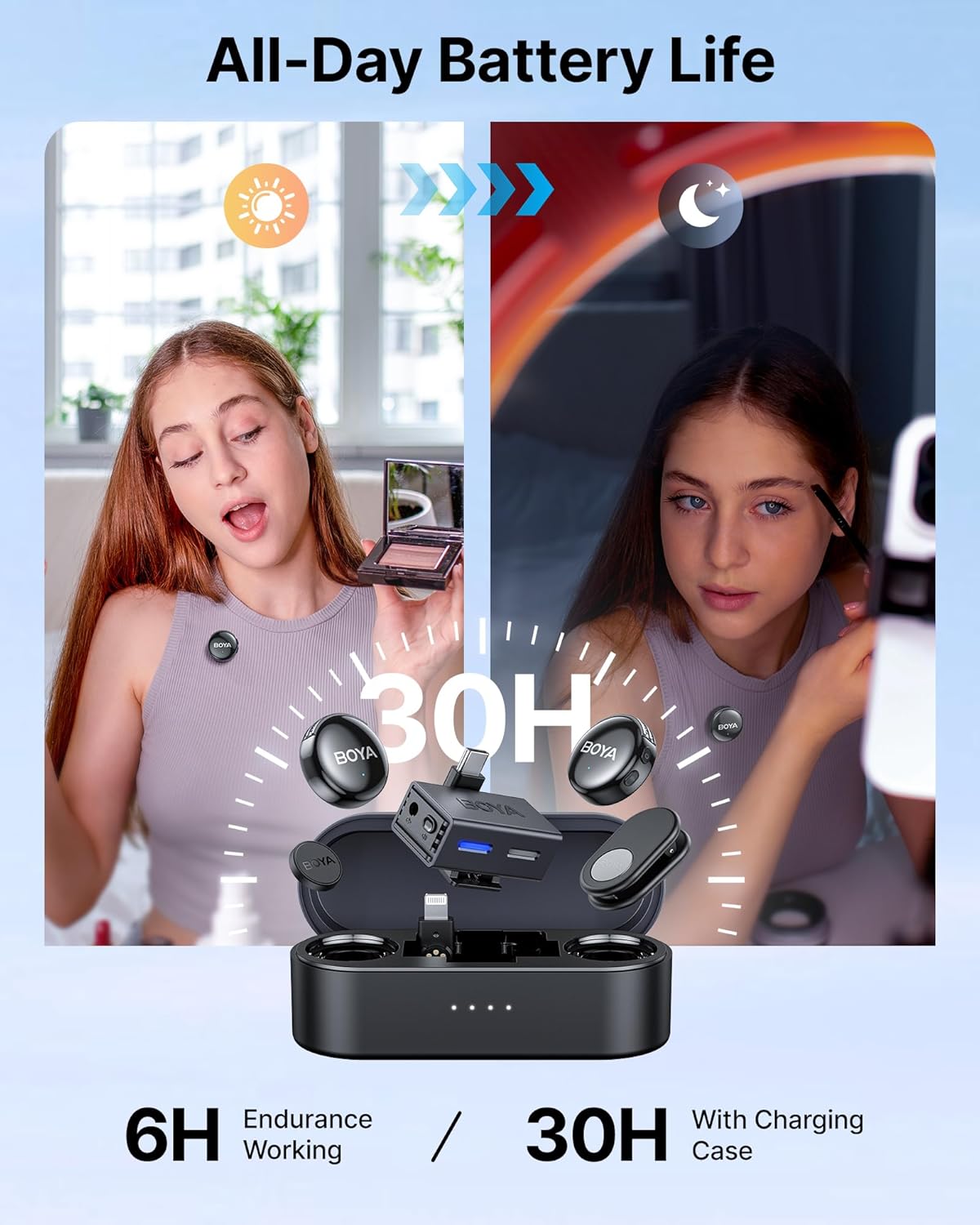 BOYALINK 3 AI-Powered Button-Sized Wireless Microphone