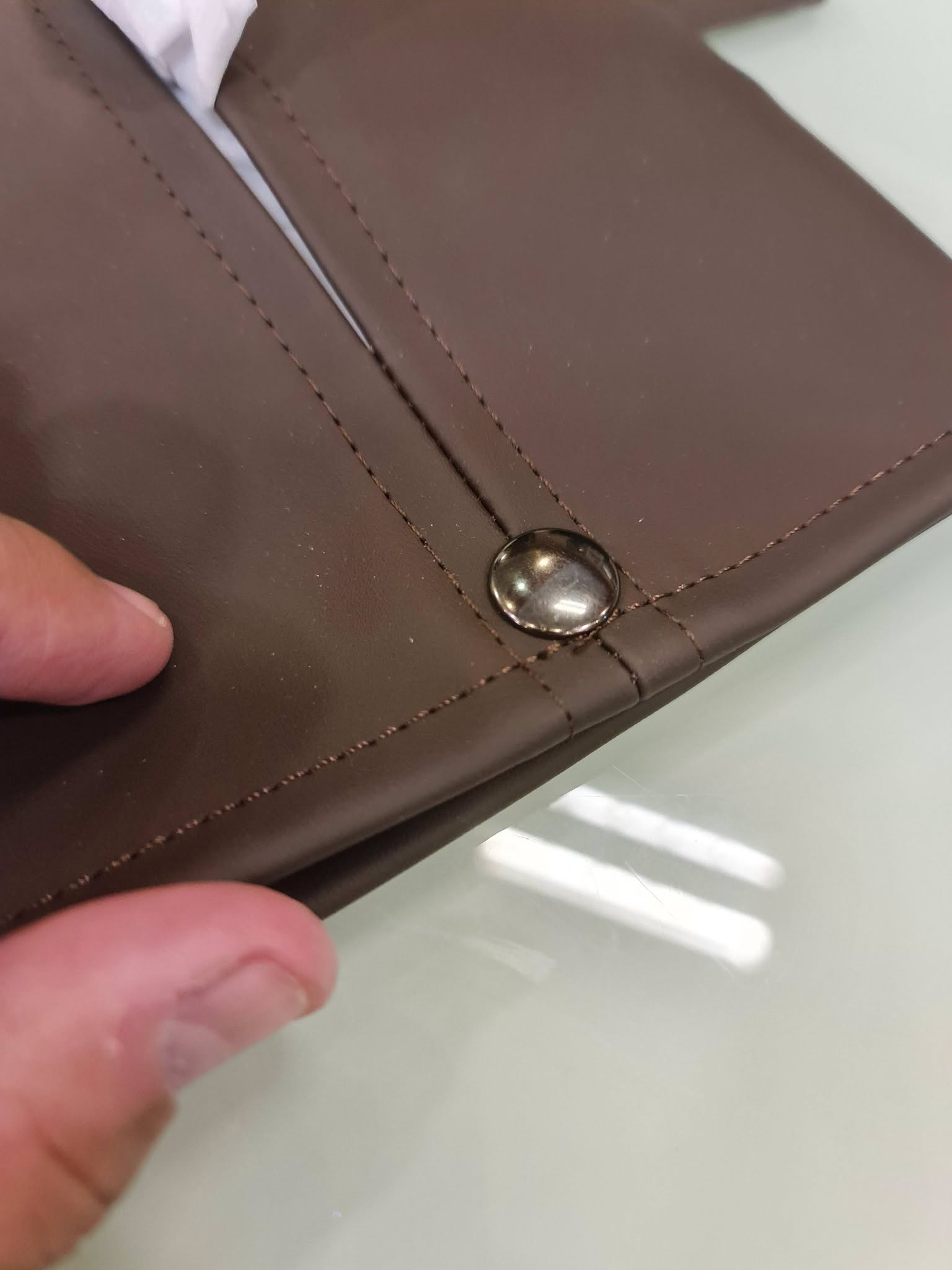 ZHUSE CA-009 Premium PU Leather Car Tissue Holder