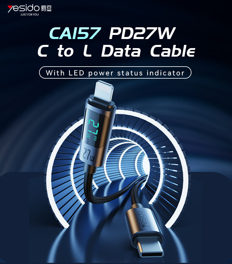 Yesido CA157 27W Type-C To Lightning Data Cable