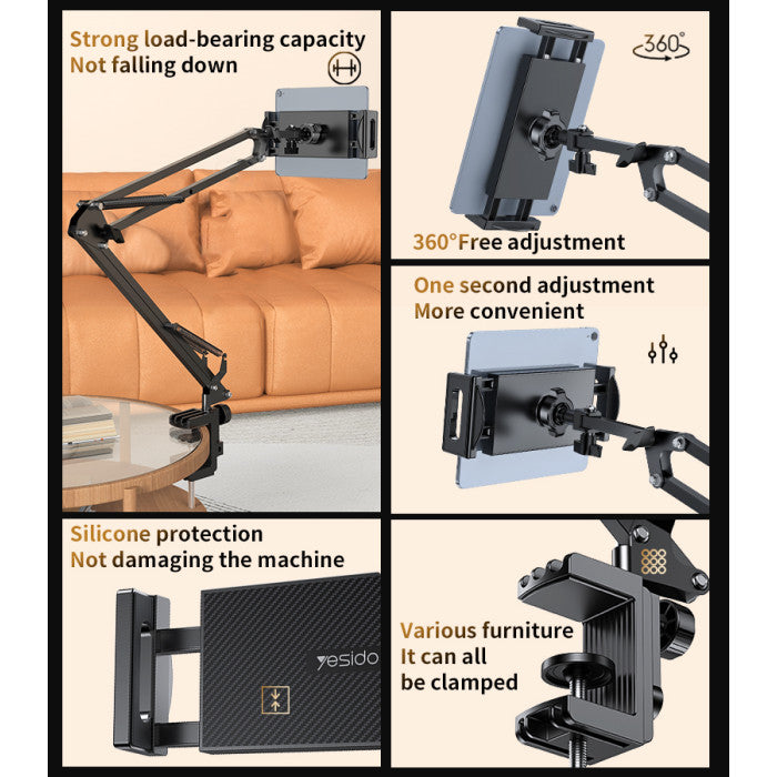 Yesido C296 Desktop Stand designed for tablets and phones