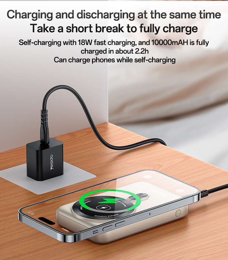 Yesido YP60 360-Degree Rotating Bracket 15W Wireless Fast Charging