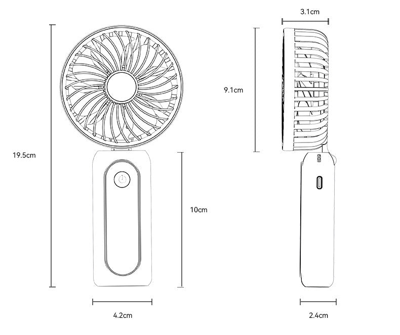 YESIDO YF10 Handheld Mini Fan