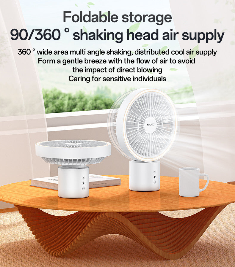 Yesido YF13 With LED Ambient Light Multi Scene Fan