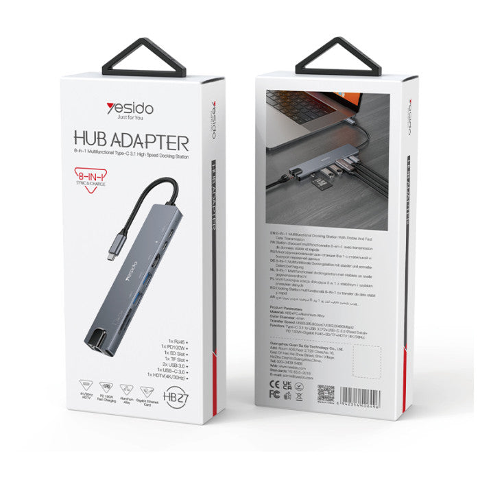Yesido HB27 Aluminum Alloy PD100W Fast Charging