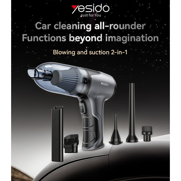 Yesido VC08 Blowing And Suction 2-in-1 Car Vacuum Cleaner