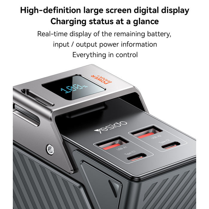 YESIDO YP62 30000mAh 22.5W Fast Charging Large Screen Power Bank