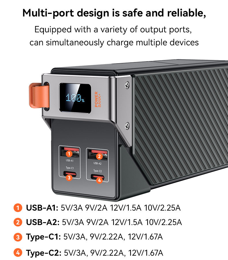 YESIDO YP62 30000mAh 22.5W Fast Charging Large Screen Power Bank