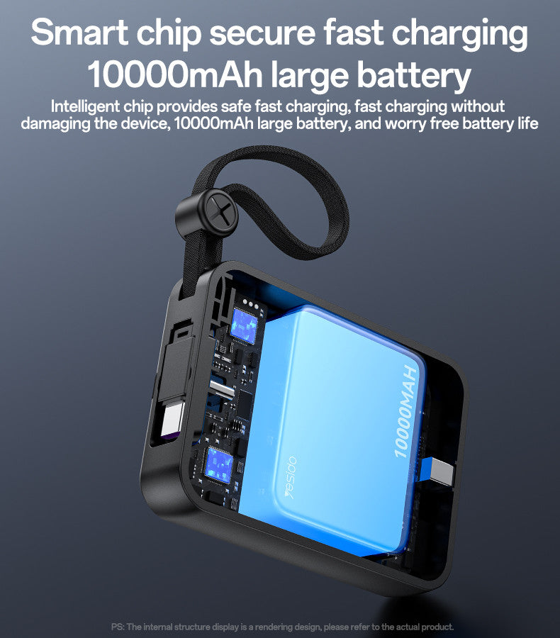 YESIDO YP64 10000mAh 22.5W Fast Charging Large Capacity Power Bank