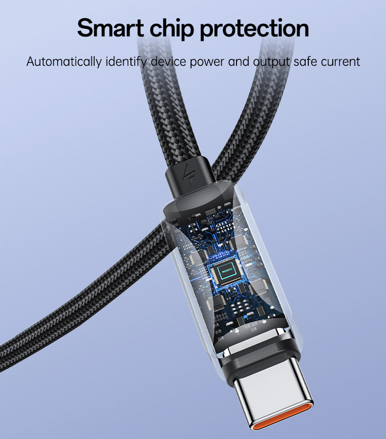 Yesido CA137C 1.2Meter 66W Fast Charging USB to Type-C