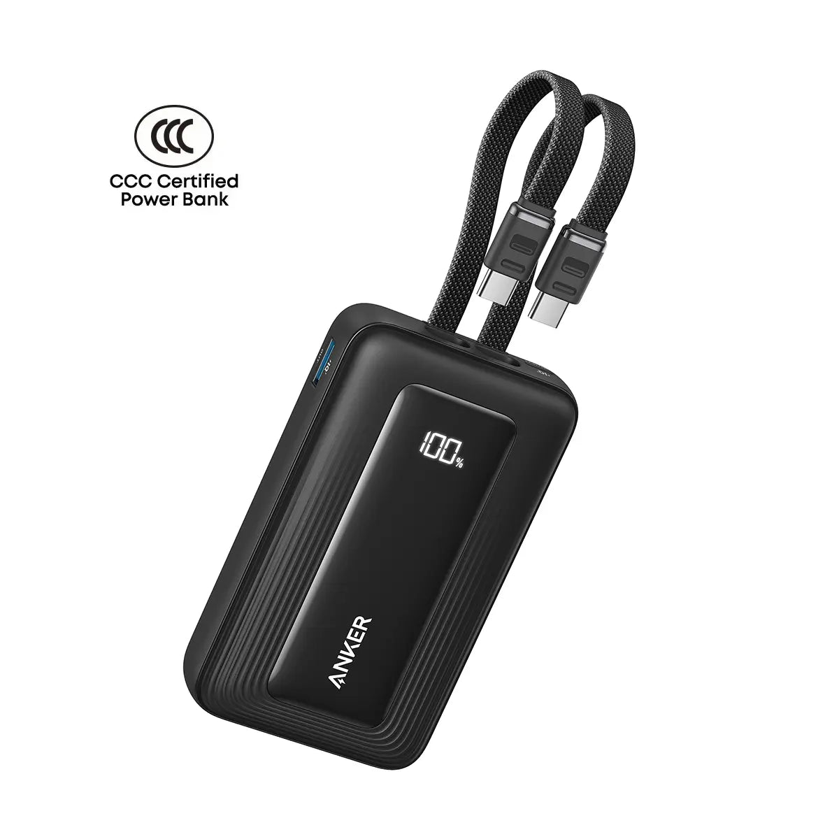 Anker Zolo Power Bank 5000mAh 35W with Built-in Dual USB-C Cable A110L