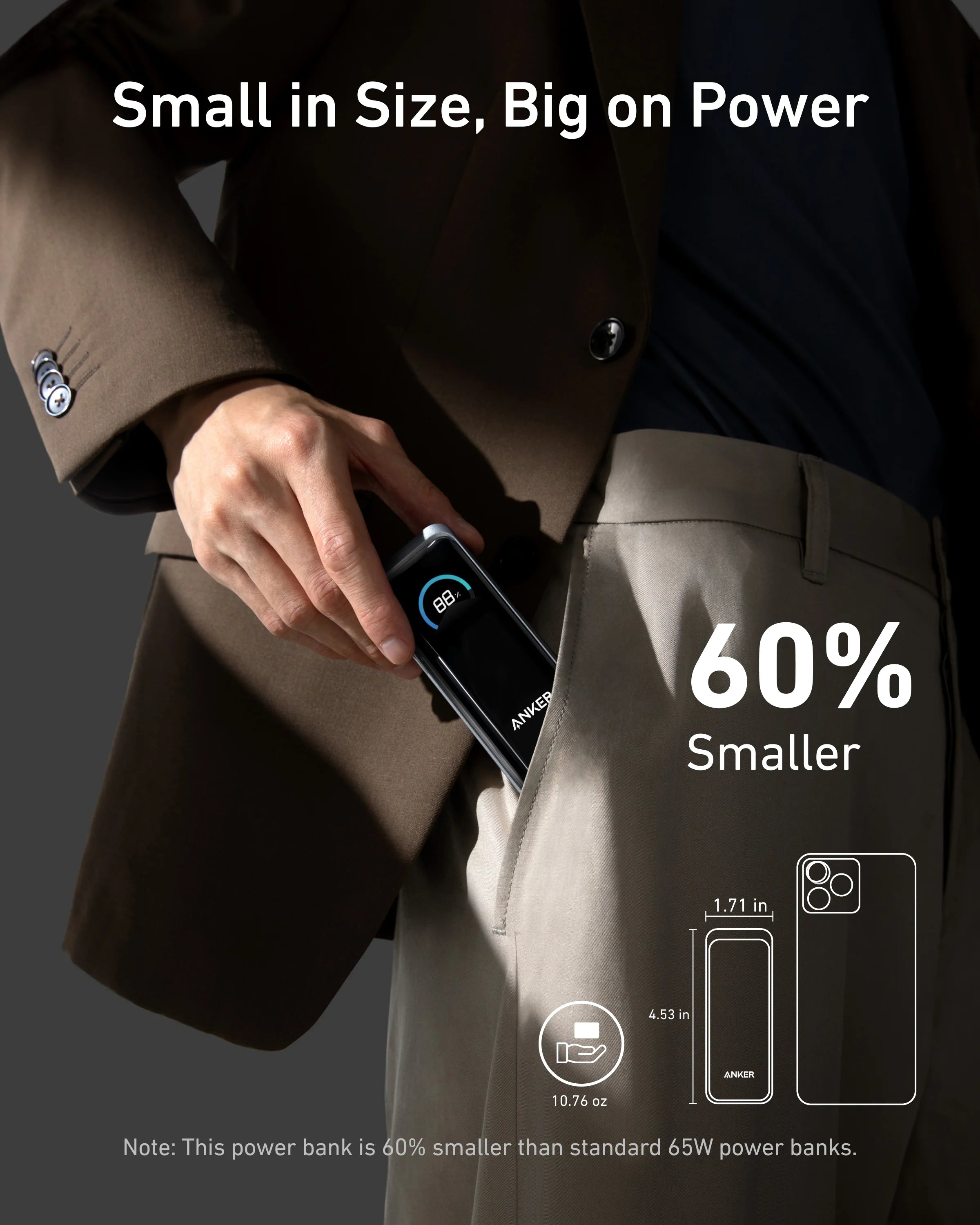 Anker Prime Power Bank (9.6K, 65W, Fusion) A1339