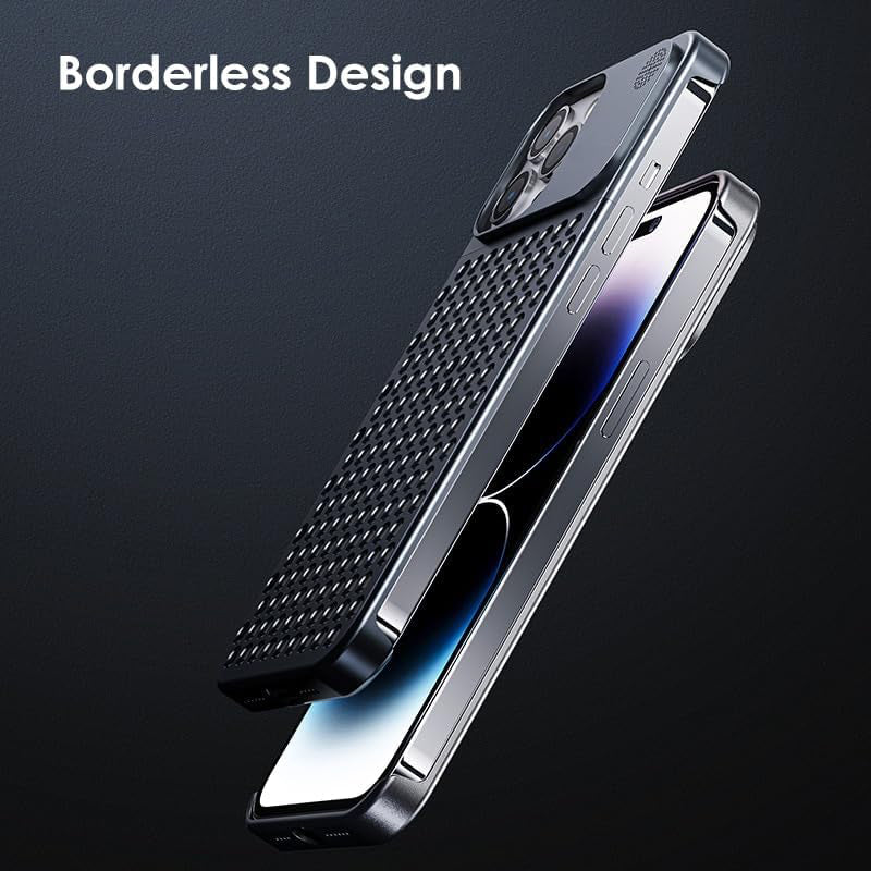 Aluminum waterproof fragrance with cooling holes phone case