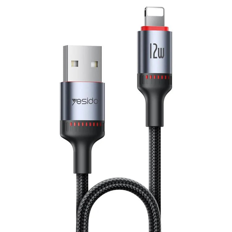 Yesido CA129L 12W 2.4A USB to 8 Pin Charging Data Cable