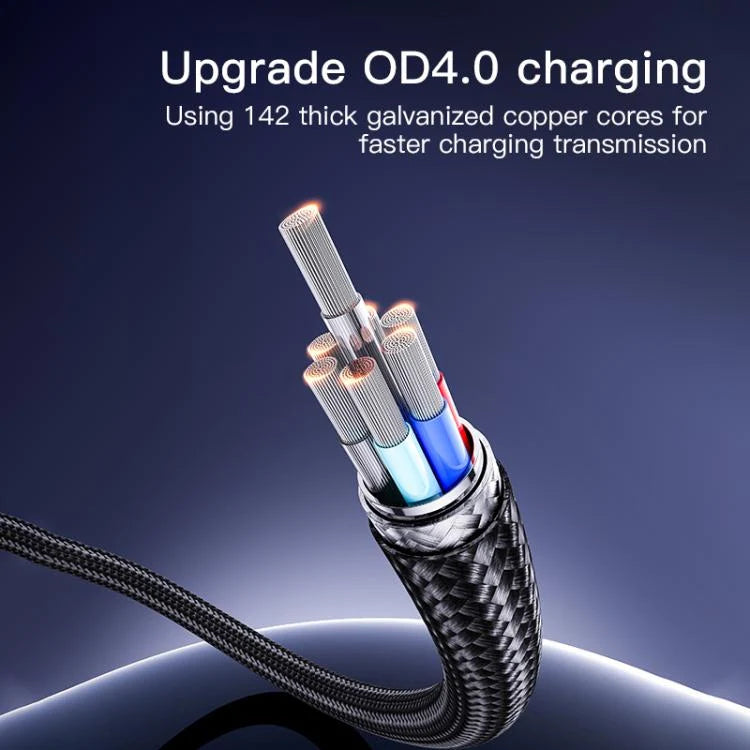Yesido CA129L 12W 2.4A USB to 8 Pin Charging Data Cable
