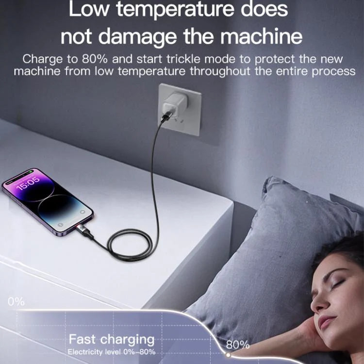 Yesido CA129L 12W 2.4A USB to 8 Pin Charging Data Cable