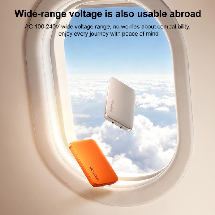 MOMAX 1-Charge Ultra 45W 2-Port GaN Silm Fast Charger Kit, US Plug