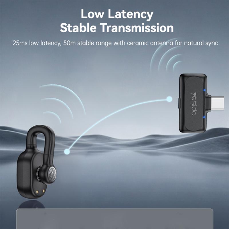 YESIDO KR25 AI Noise Reduction Lavalier Microphone with Type-C