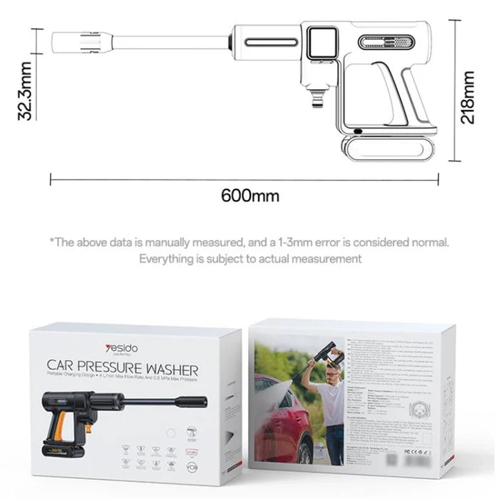 Yesido VC18  Pressure Injection Cordless Car Wash Water Gun