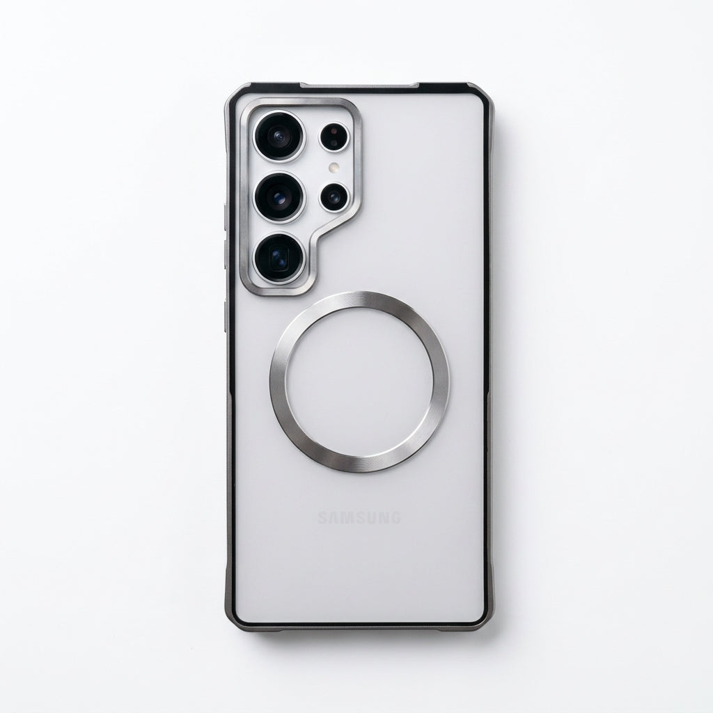 Amazing Metal Bumper Frame Frosted PC Back Cover Case For Samsung