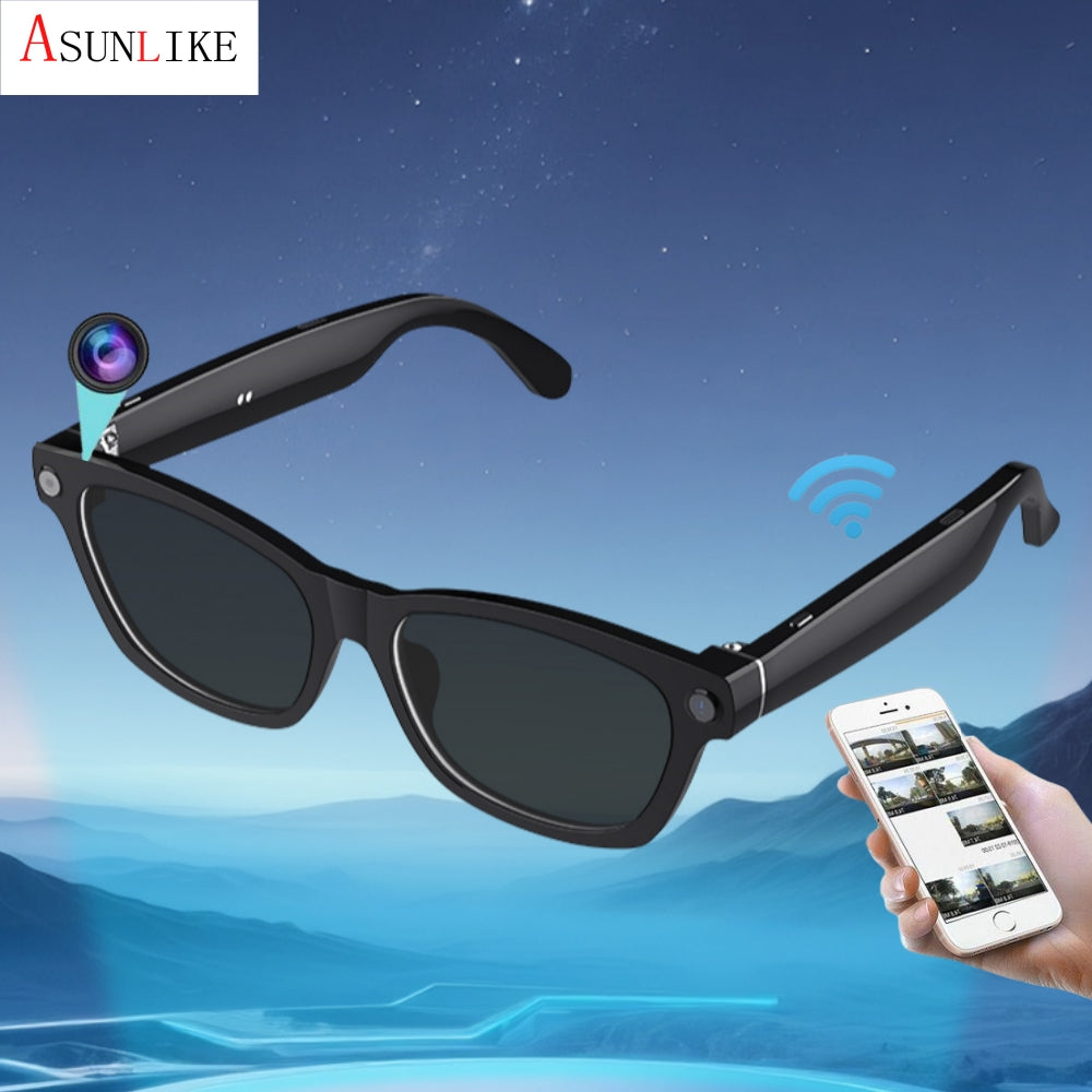 Smart AI Bluetooth Glasses with Camera WiFi 8 Megapixels