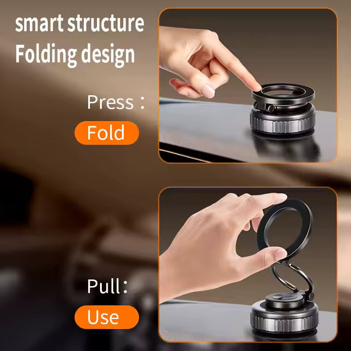 G512 Upgraded 360° Nano Gel Vacuum Magnetic Phone Holder Car Phone Holder