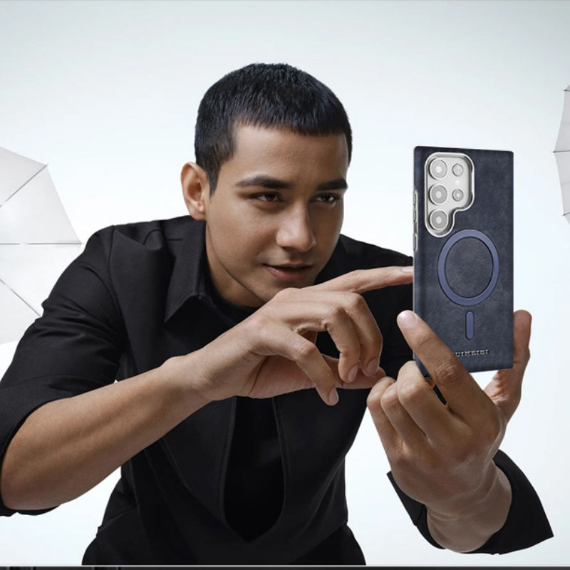 RUIMEIBI Matte photoplating Samsung Premium Leather Flip Case