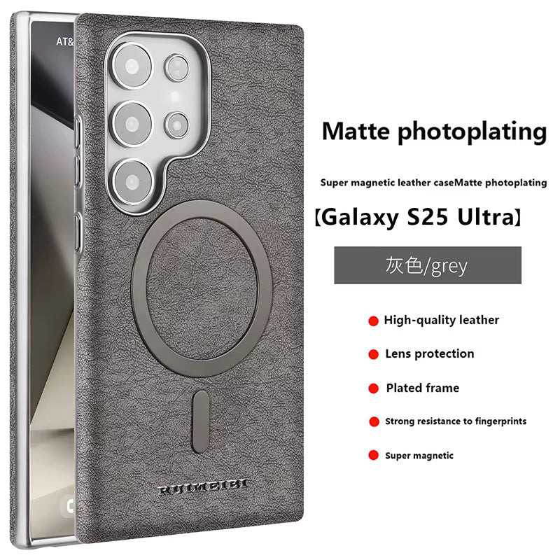RUIMEIBI Matte photoplating Samsung Premium Leather Flip Case