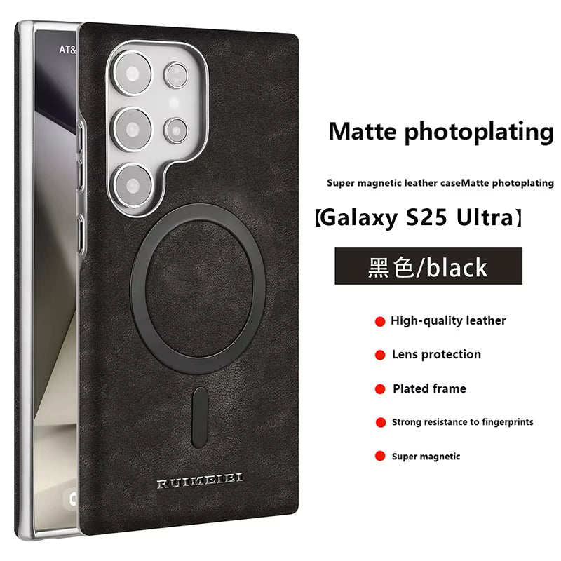 RUIMEIBI Matte photoplating Samsung Premium Leather Flip Case