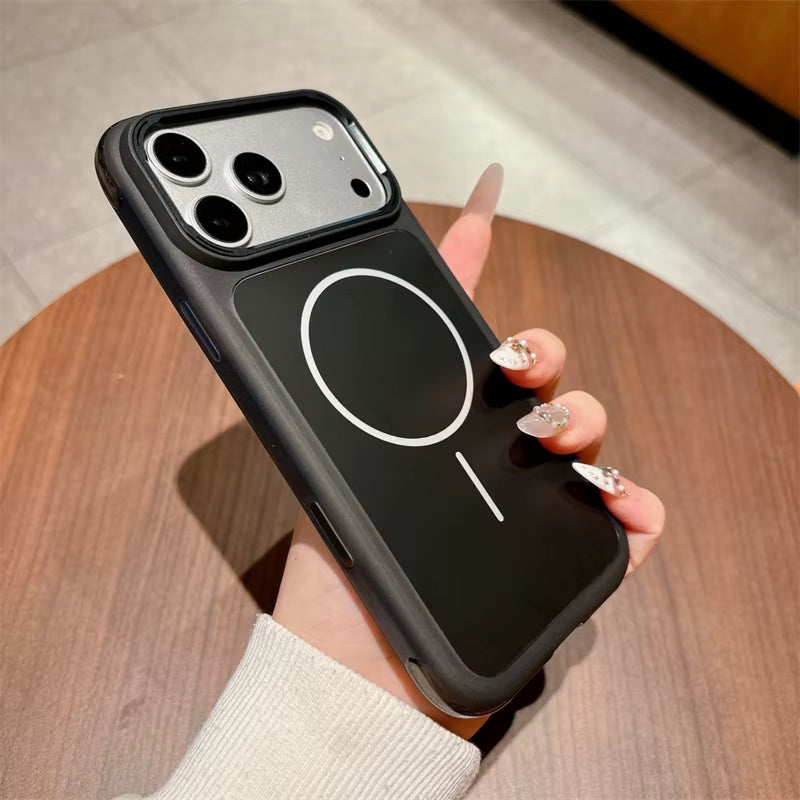 Luxury Magnetic Matte Acrylic Phone Case For iPhone