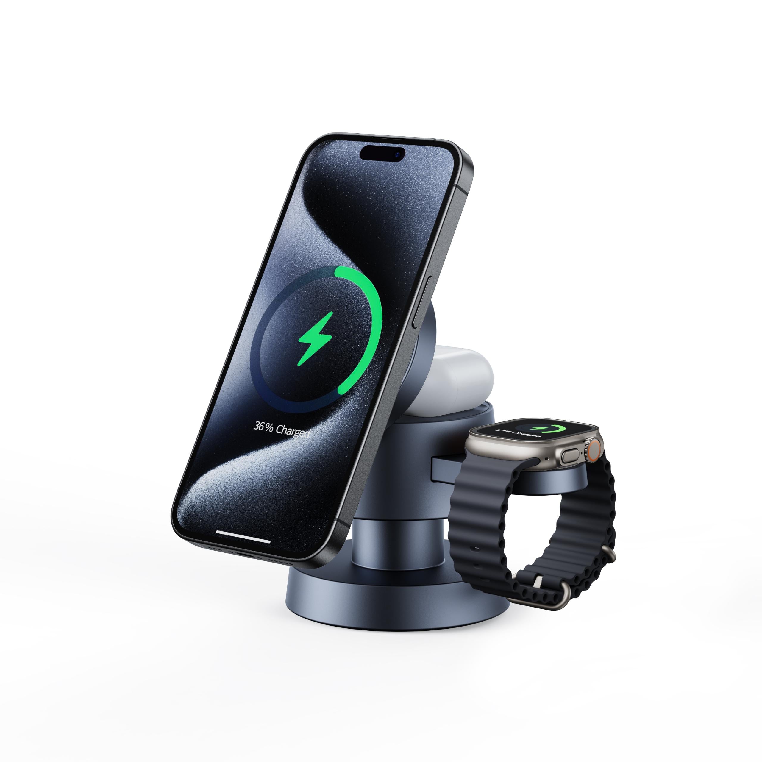 4 in 1 Foldable Fast Wireless Charging Desktop Lamp