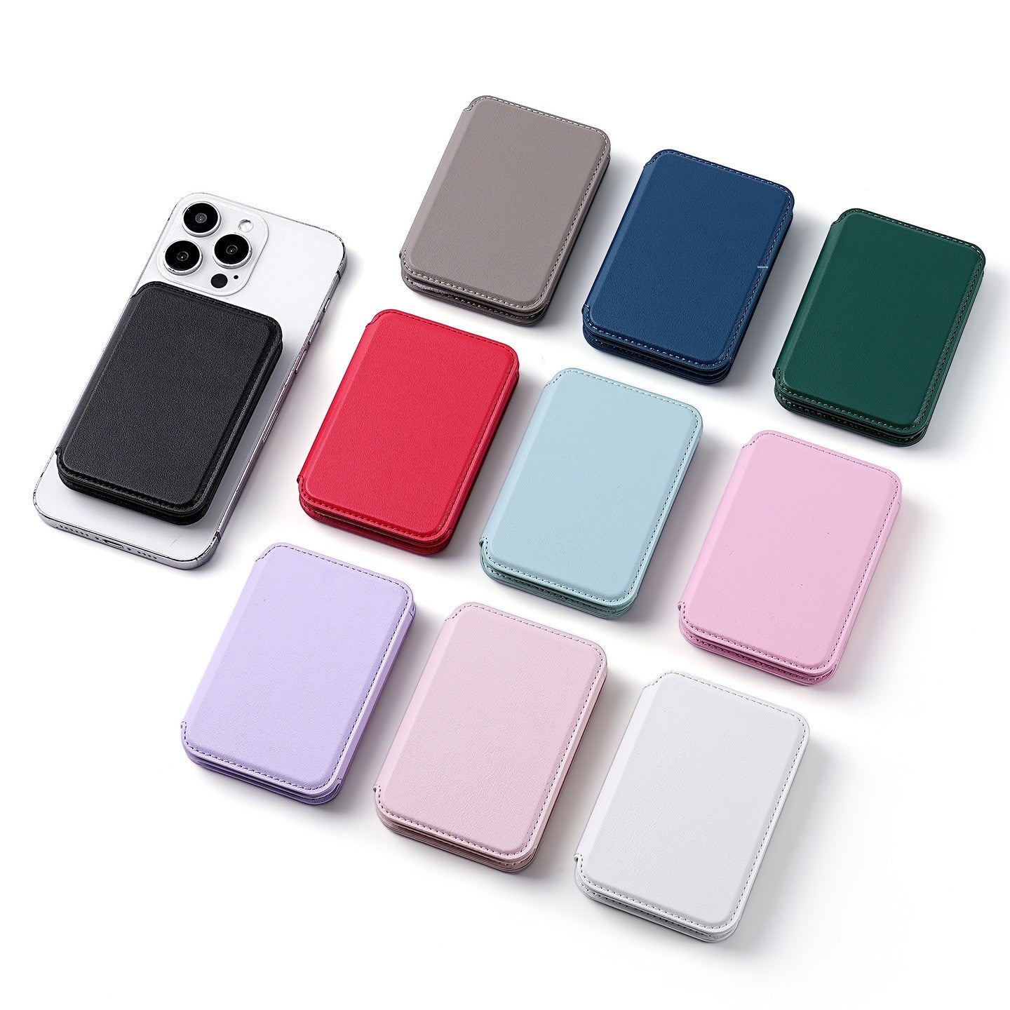 Slim Magnetic Card Holder Wallet with N52 Strong Magnets for iPhone Magsafe
