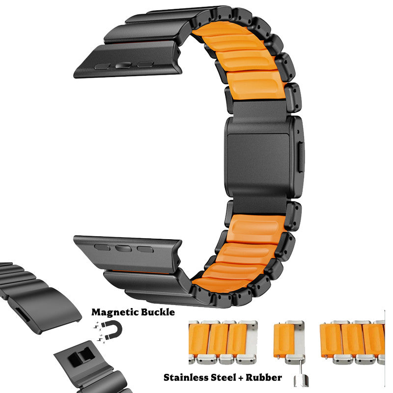 Luxury Ultimate Pure Titanium Metal Magnetic Buckle Band Strap for Apple Watch
