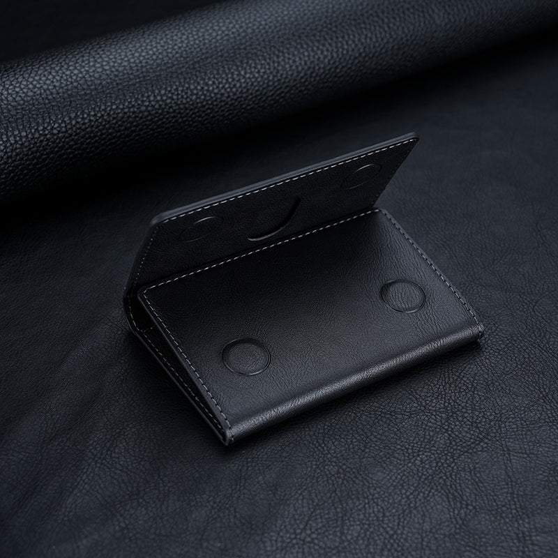 Safe PU Leather Wallet Magnetic Credit Card Holder