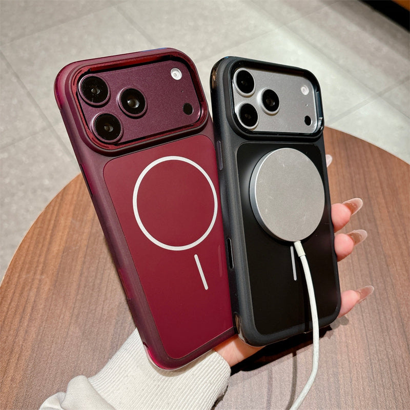 Luxury Magnetic Matte Acrylic Phone Case For iPhone