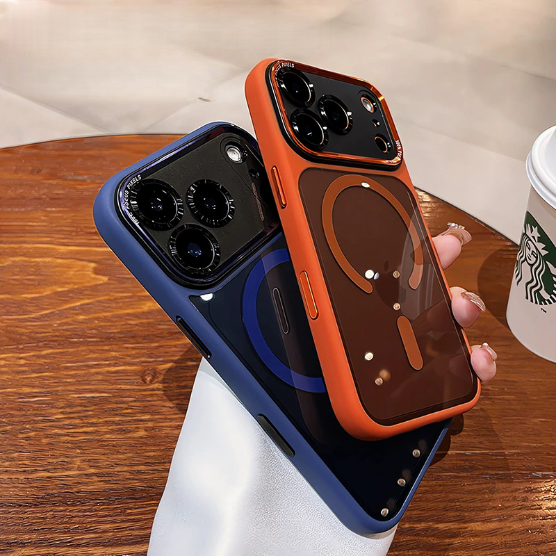 Popular TPU Acrylic Clear Magnetic Phone Case for iPhone 17 Pro Max