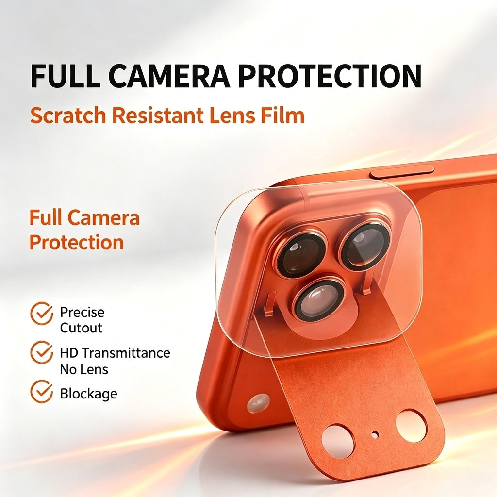 Metal and Tempered Glass Rear Camera Lens Protector For iPhone 18 Pro Max