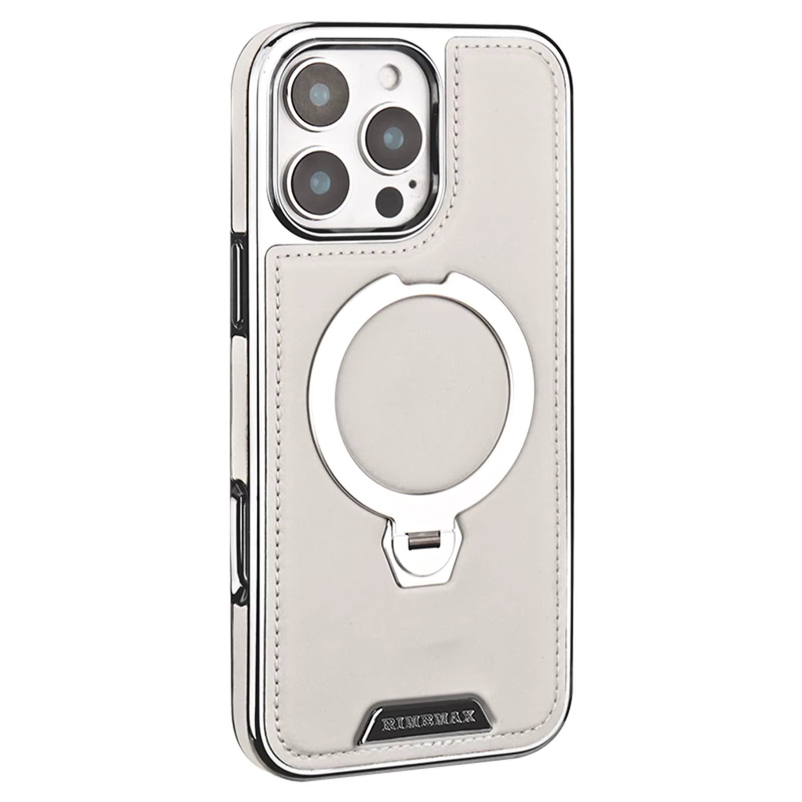 RUIMEIBI New Plating PU Leather Magnetic Phone Case for iPhone