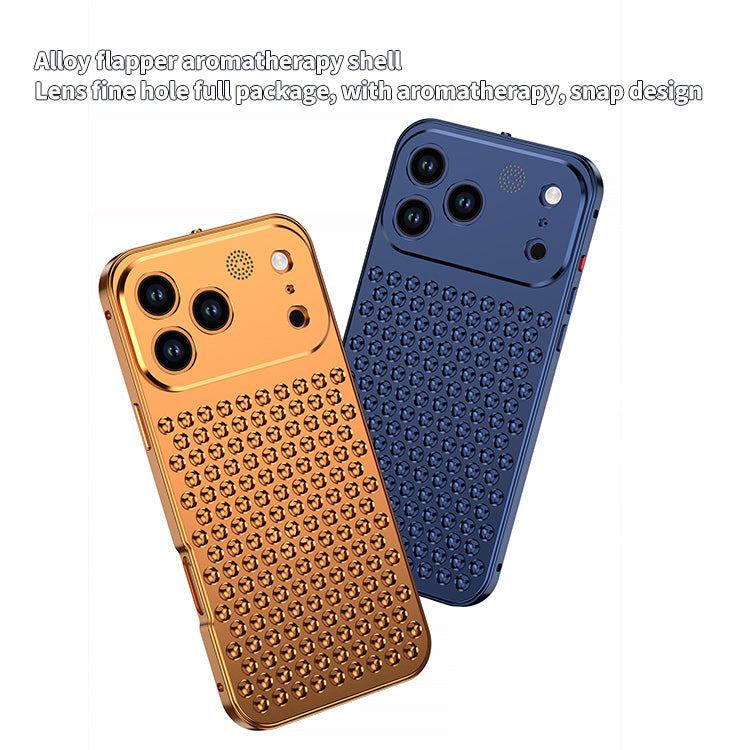 Metal Heat Dissipation Aluminum Fragrance Cooling Cover Shockproof for iPhone 17 Pro Max