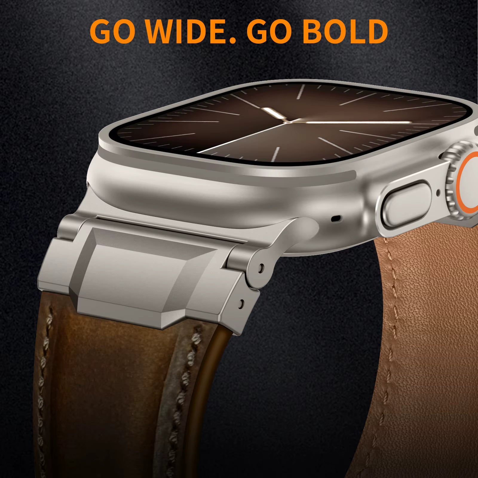 Genuine Leather Band for apple Watch Luxury Breathable Stainless Steel Buckle