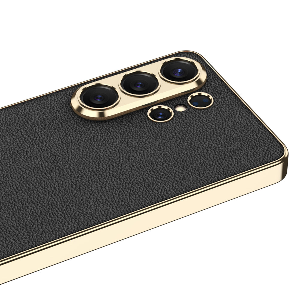 GKK Electroplating PU Leather TPU Phone Back Cover For Samsung 26 Ultra