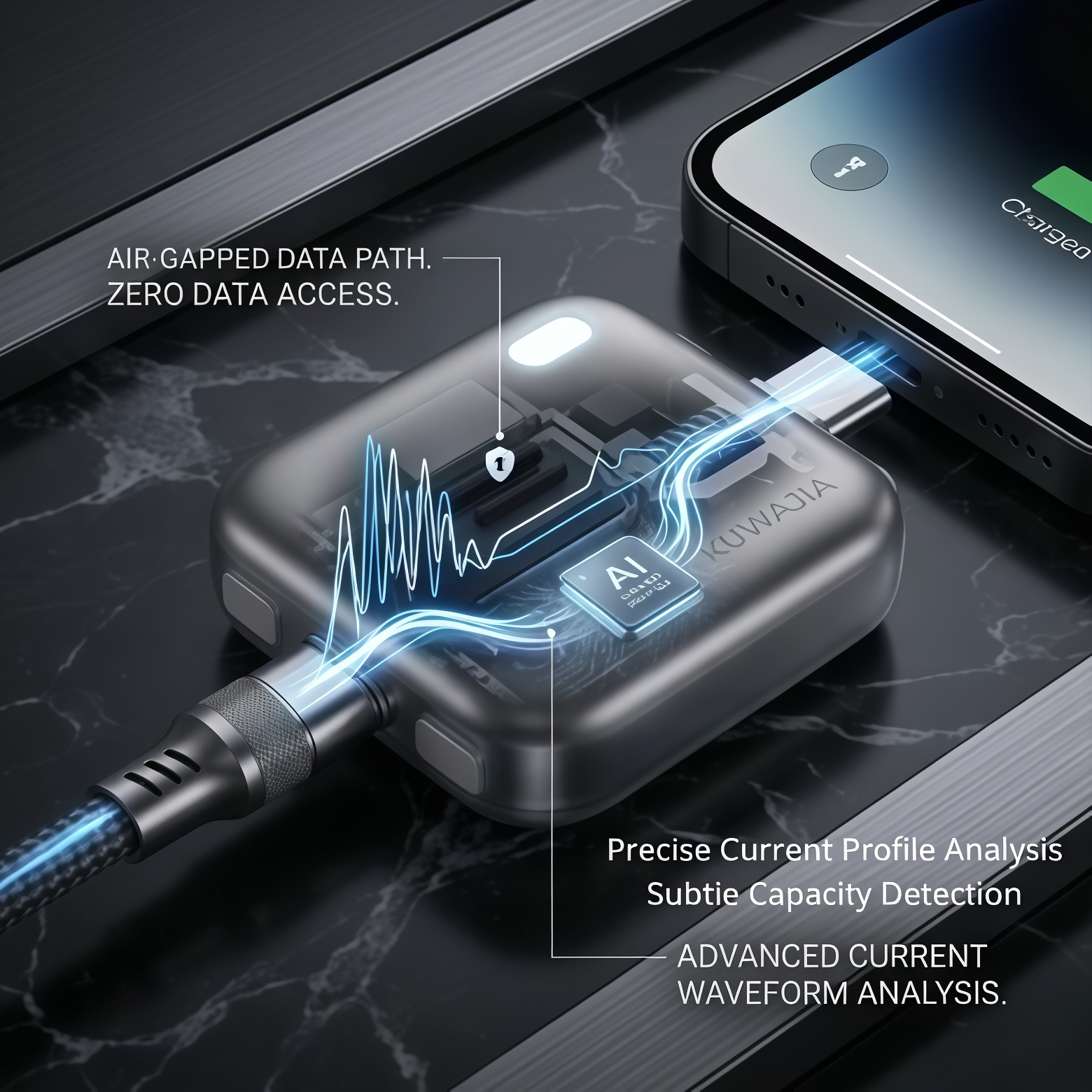 Automatically Detects Full Charge Cuts Power & Prompts Unplug