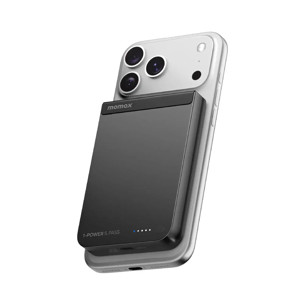Momax 1-Power S.Pass 10000mAh Qi2 Magnetic Wireless Battery Pack