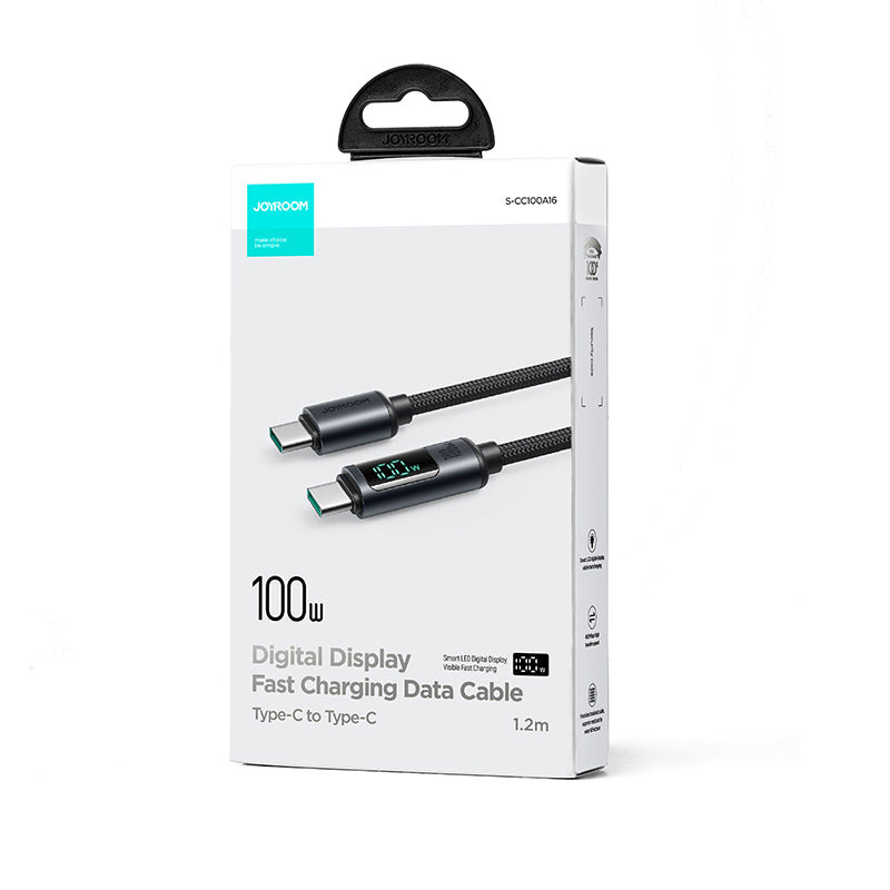 JOYROOM S-CC100A16 100W Digital Display Fast Charging Data Cable