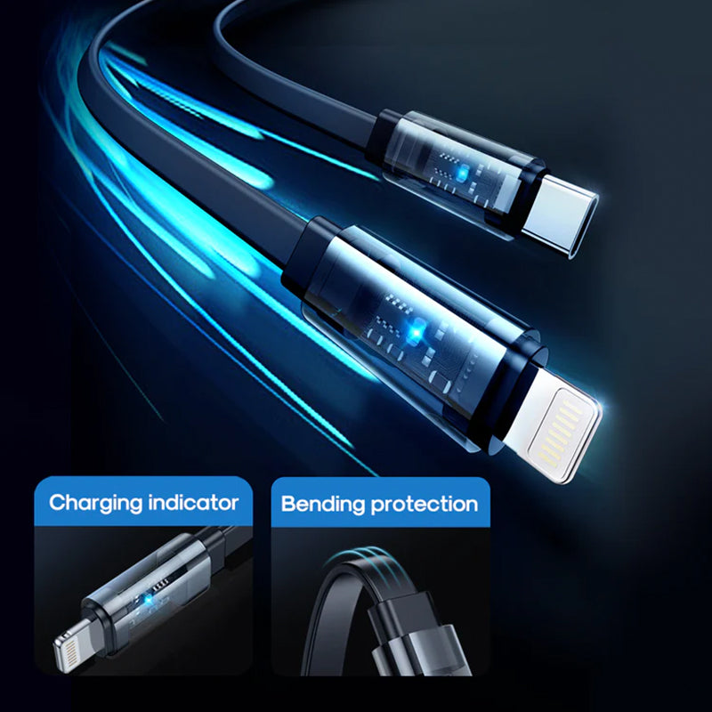 JOYROOM JR-L006007 IcySeries 22.5W Magnetic Wireless Power Bank 10000mAh  built in Type cLightning Cable